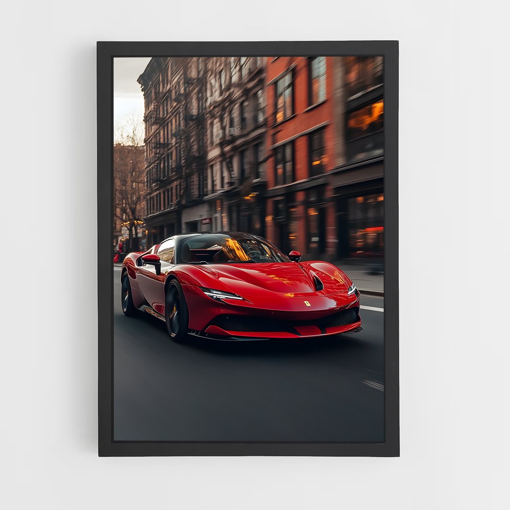 Poster City Racer – affiche Ferrari (vue 2)